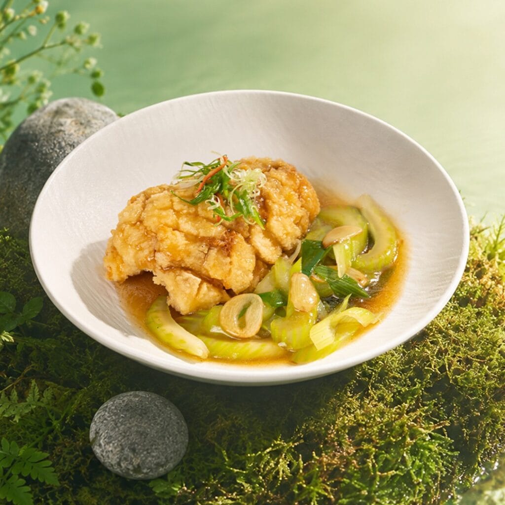 Pan-Seared Grouper with Superior Soy Sauce 半煎焗石班魚